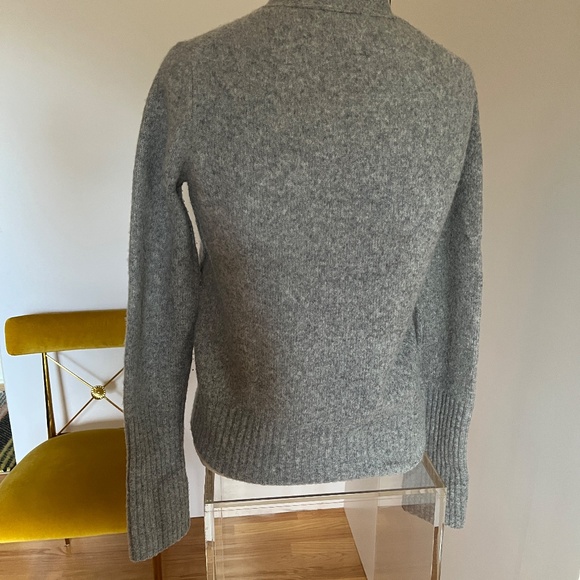 All Saints cashmere grey v-neck, button cardigan Small - Picture 3 of 6